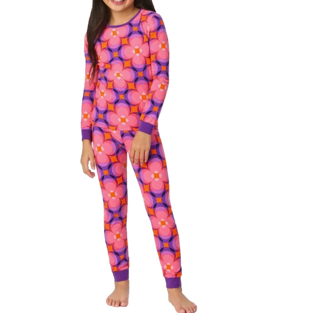 Trina Turk x BedHead Space Cat Kids Long-Sleeve Cotton PJ Set Sz 3T New With Tag